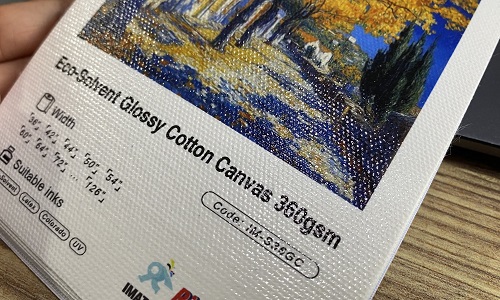 glossy solvent canvas