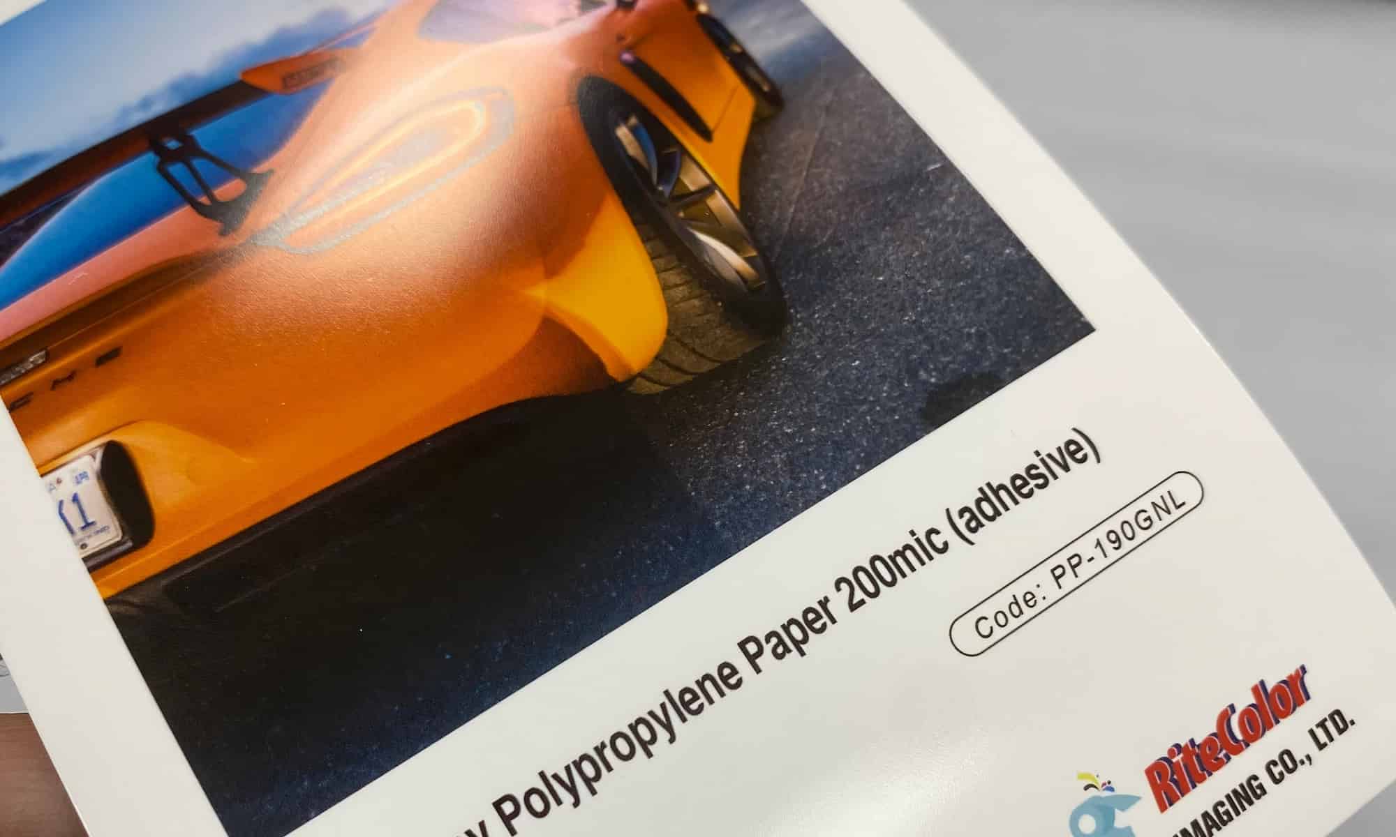 glossy polypropylene