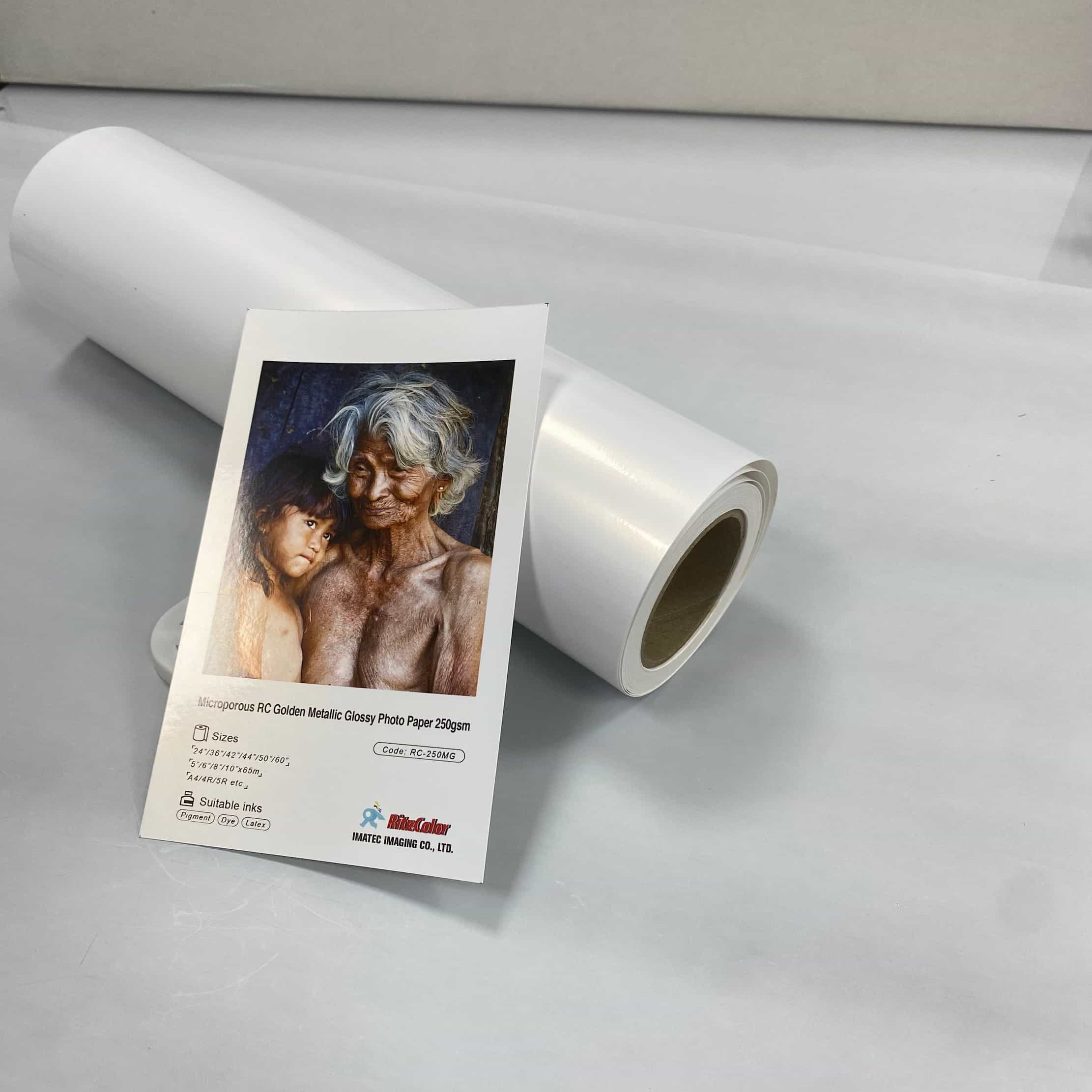 High-quality metallic photo paper