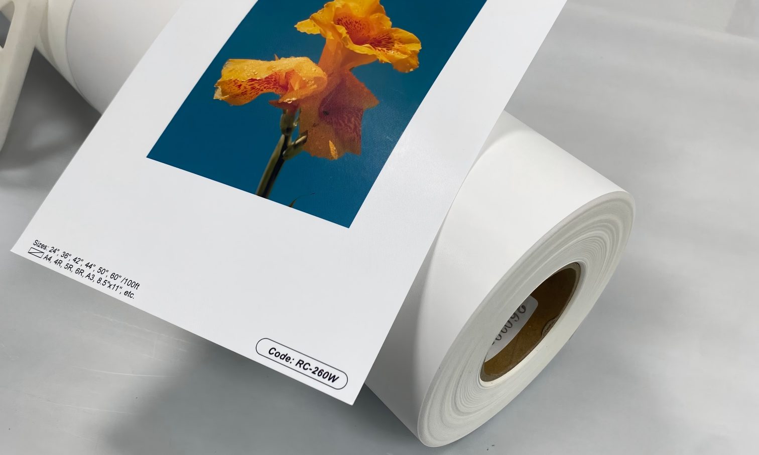 Elegant silky photo paper