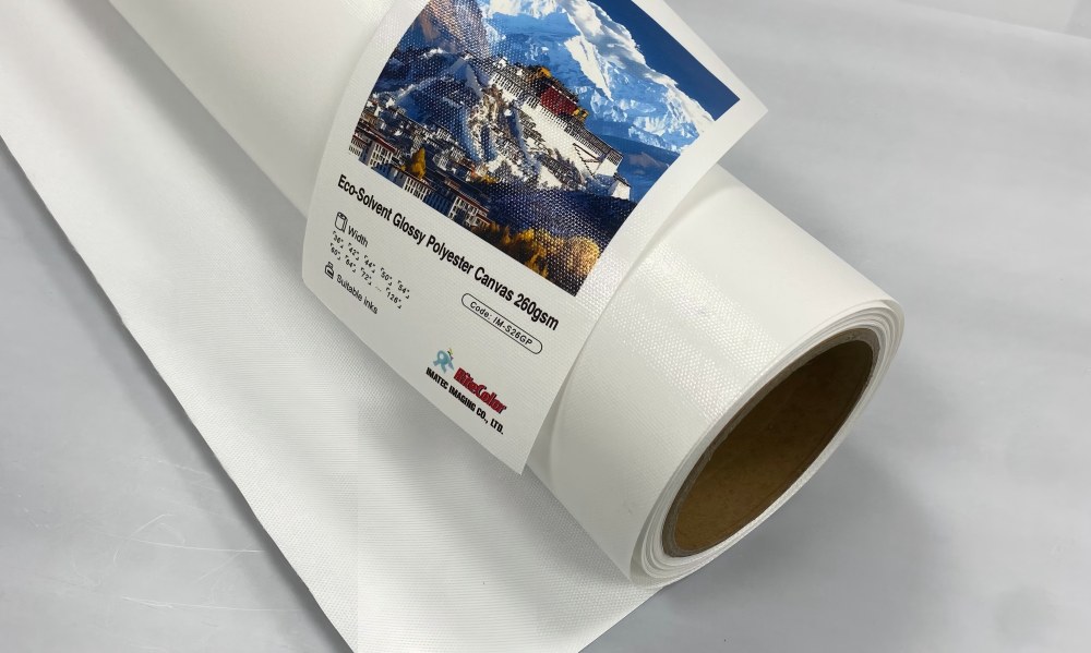 solvent glossy polyester canvas