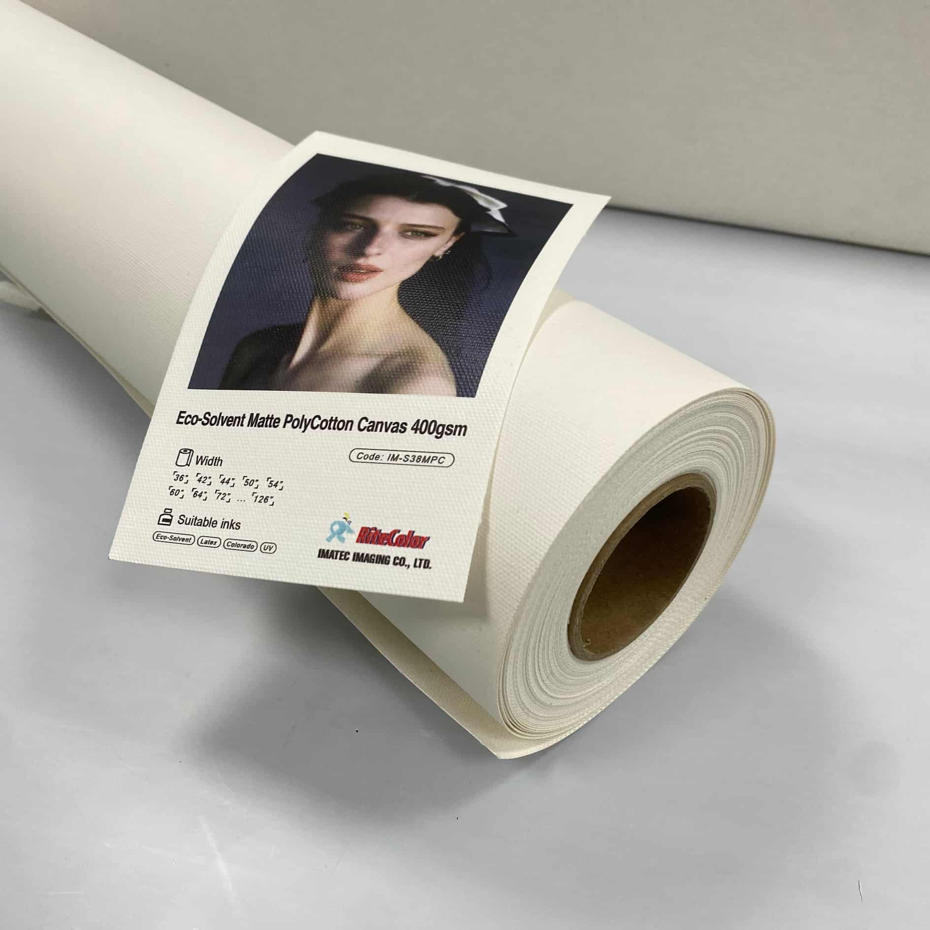 Archival-quality canvas for latex printing